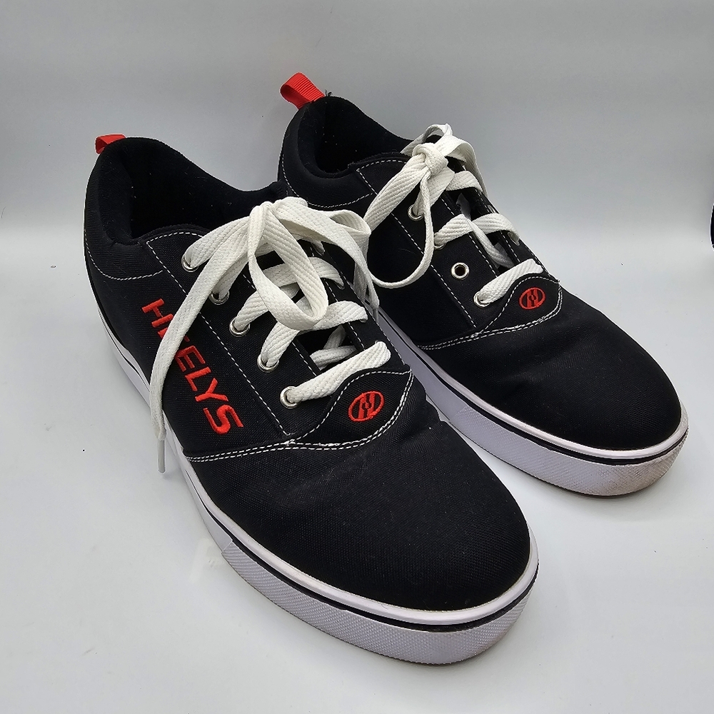 Heelys Mens Pro 20 Skate Roller shoes Sneakers Black Red Canvas Low Top Size 10 - Picture 5 of 9